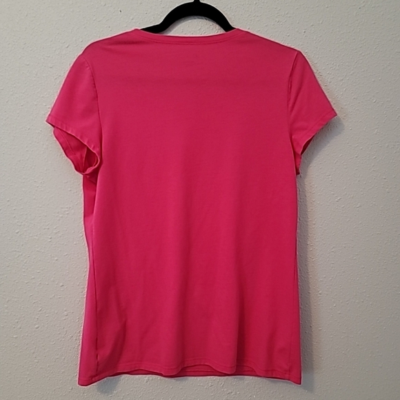 NOBO Fuscia Pink Scoop Neck T-Shirt Sz XL (15-17) - Picture 7 of 10